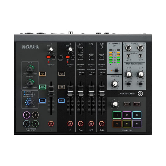 Yamaha AG08 Streaming Mixer - Black