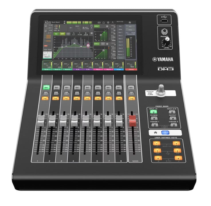 Yamaha DM3 Dante Front